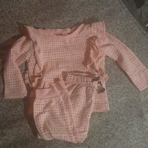 Pink Polka dot set